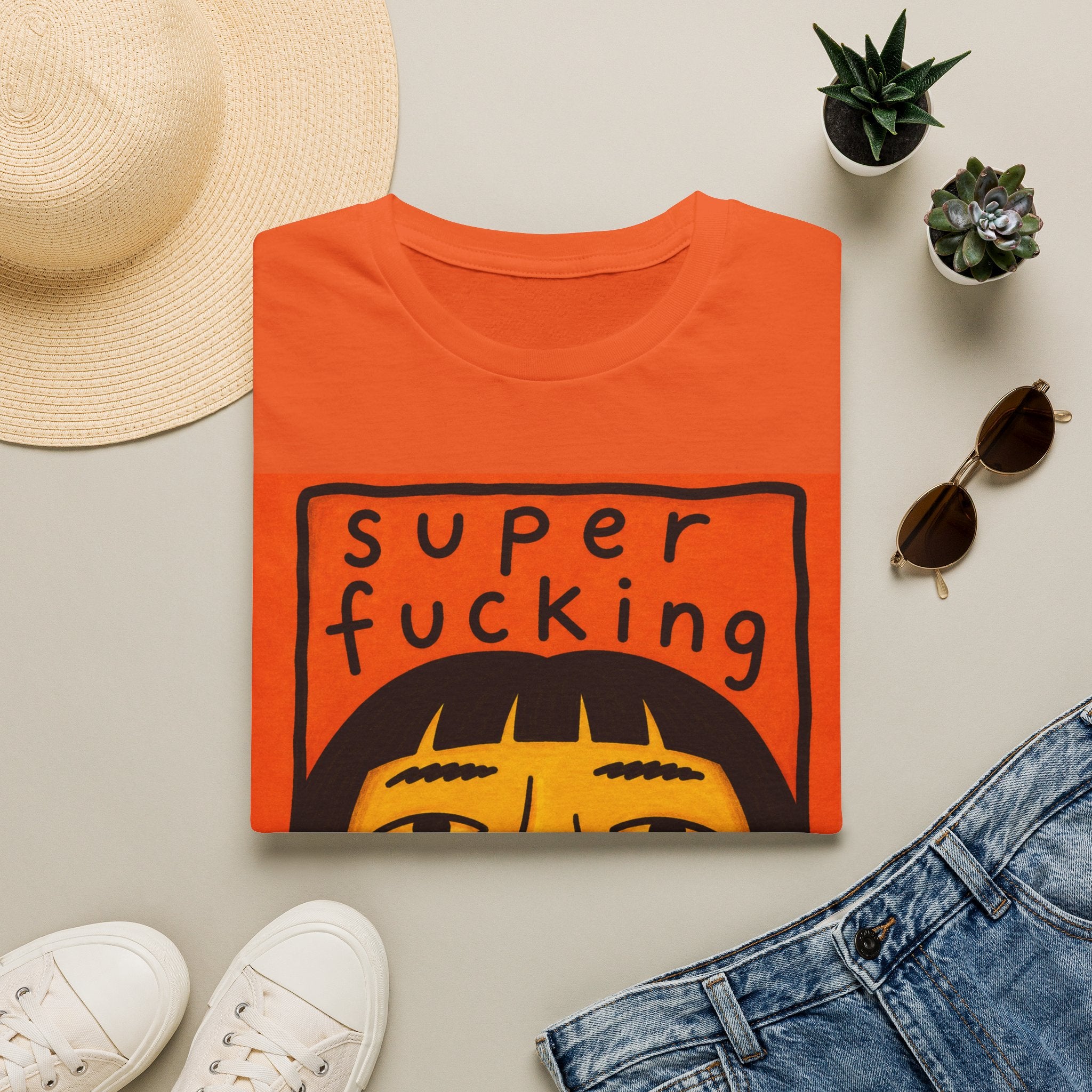 T-Shirt — "Super Fucking Sober" Retro Recovery Graphic Tee