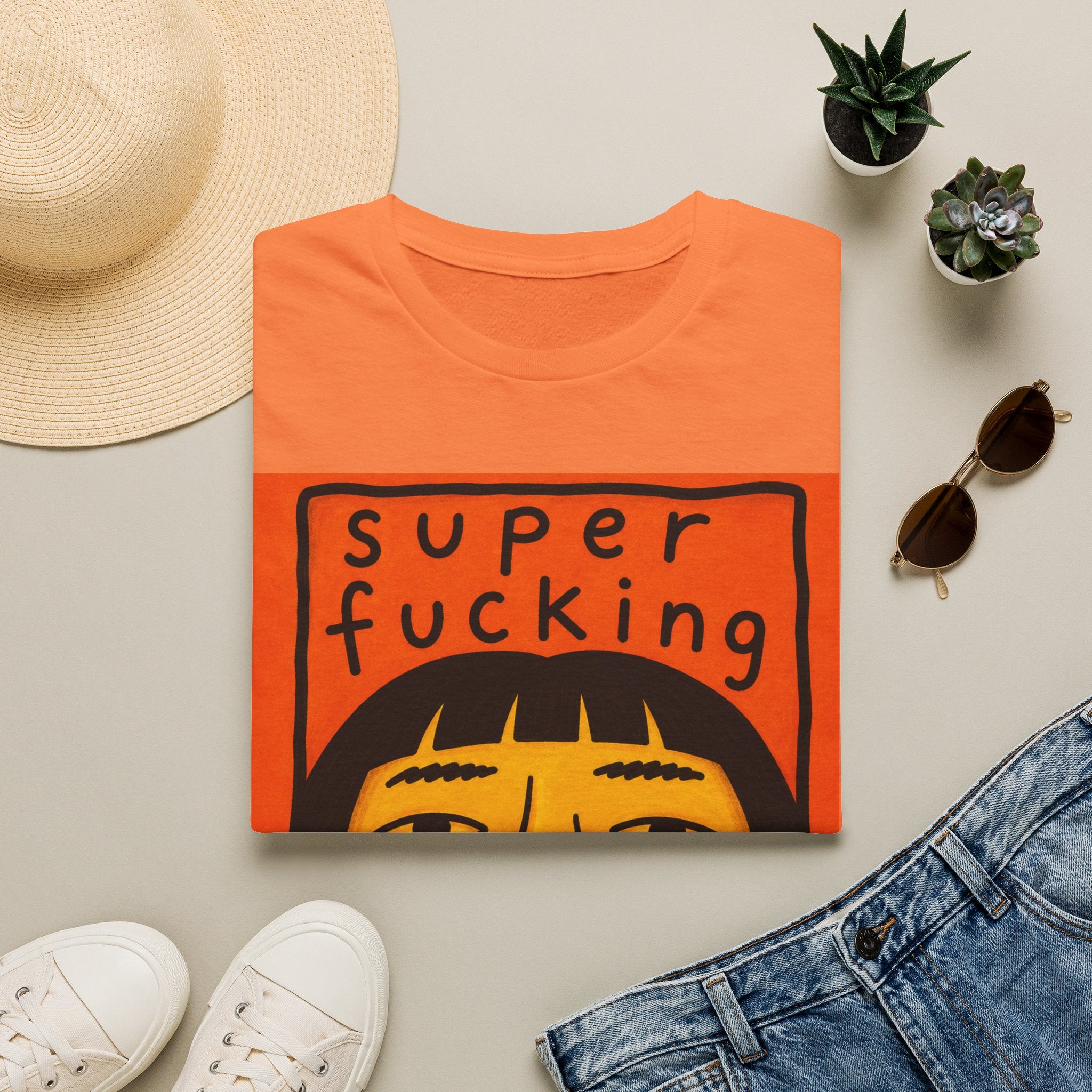 T-Shirt — "Super Fucking Sober" Retro Recovery Graphic Tee